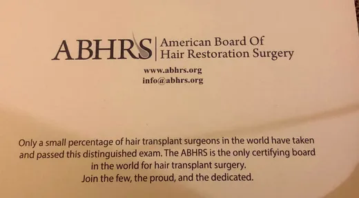 ABHRS certificate of Dr Ahsen Farooque